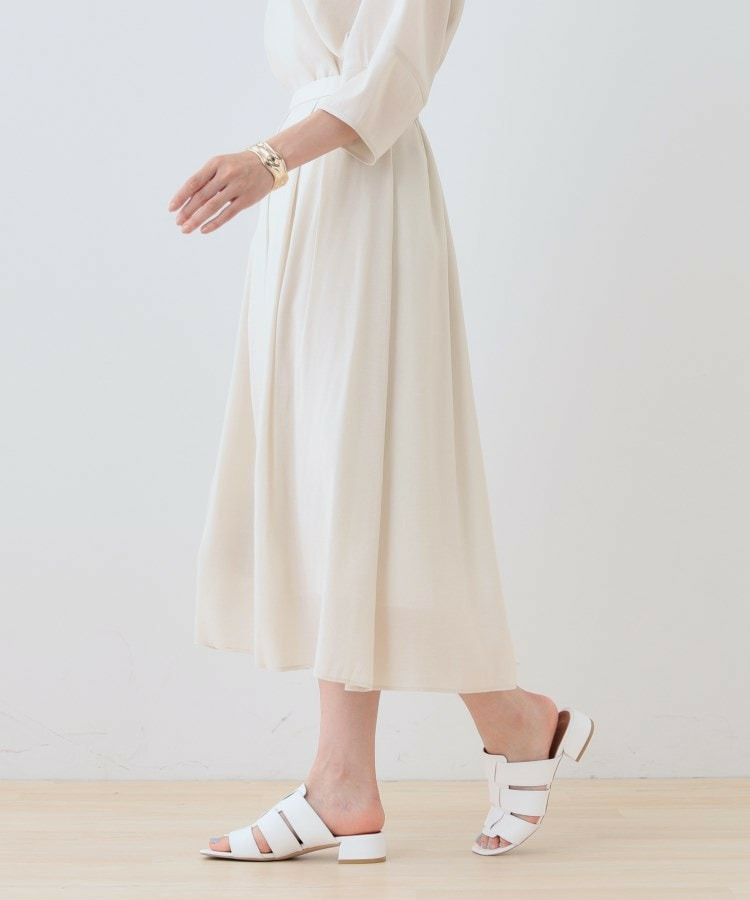 【洗える/SETUP可能】シアータックフレアスカート3