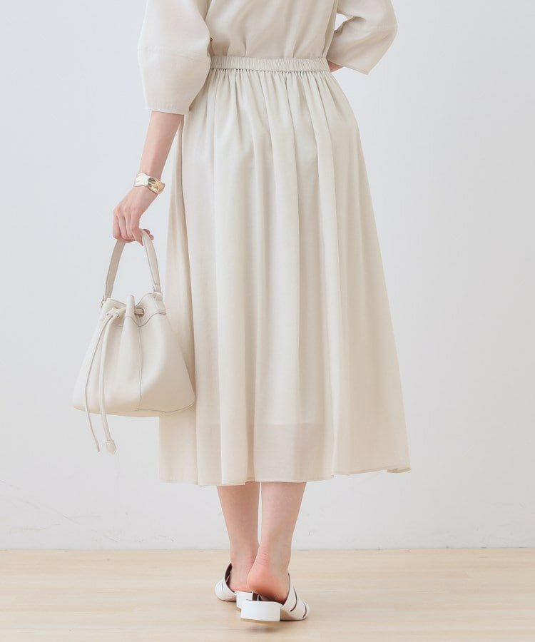 【洗える/SETUP可能】シアータックフレアスカート4
