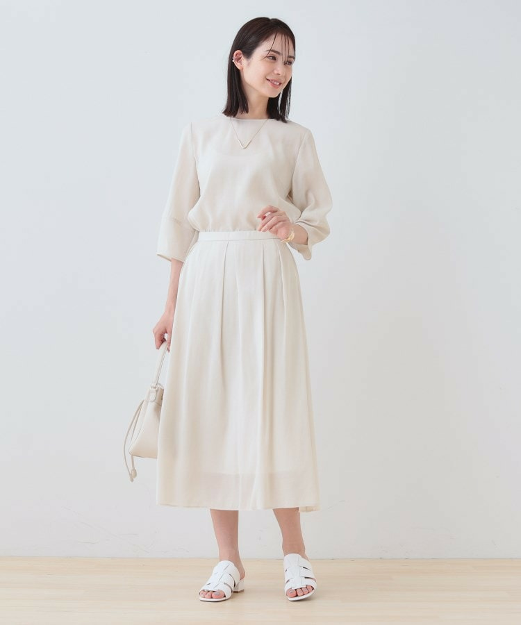 【洗える/SETUP可能】シアータックフレアスカート5