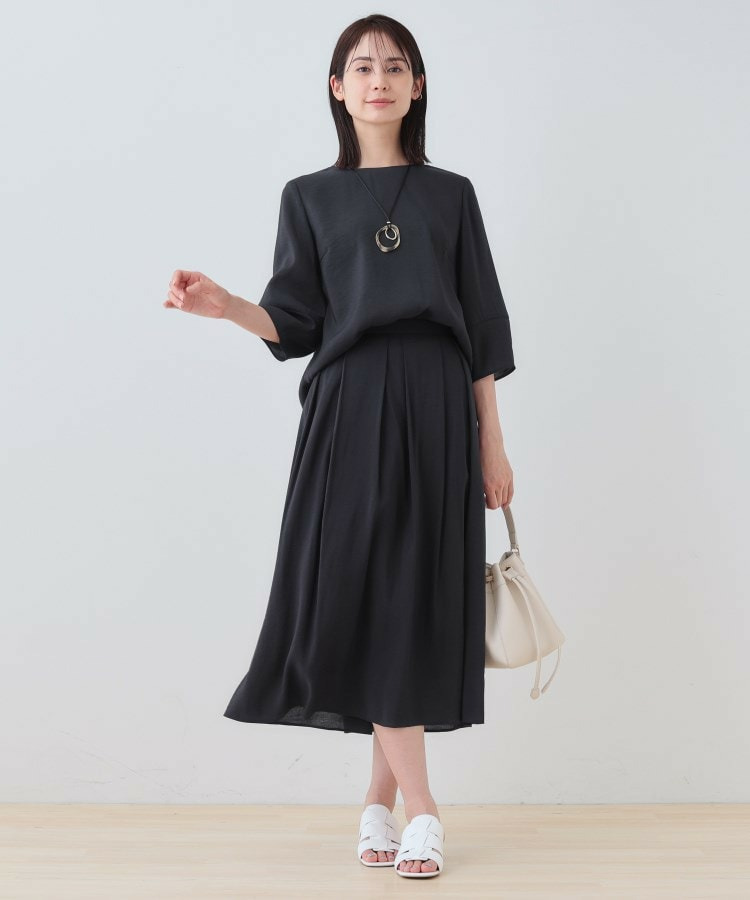 【洗える/SETUP可能】シアータックフレアスカート9