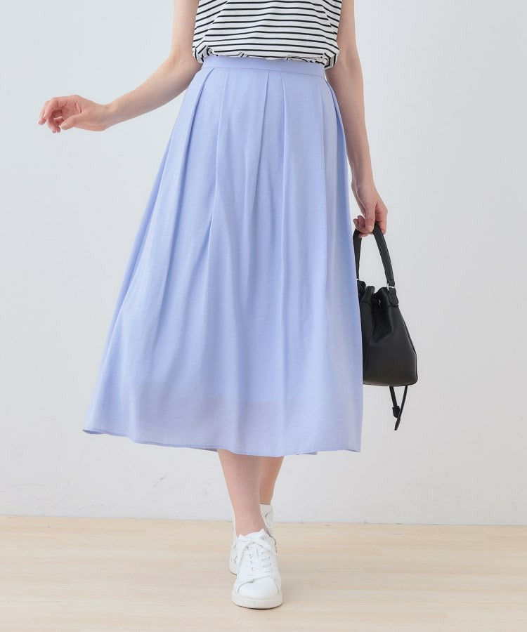 【洗える/SETUP可能】シアータックフレアスカート1
