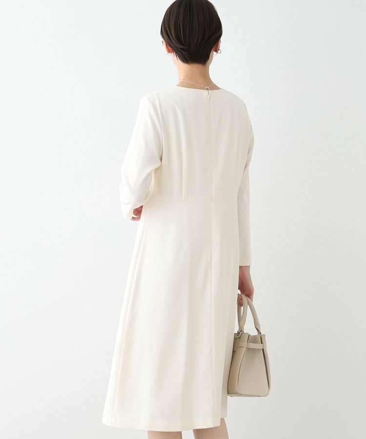 【セレモニーにおすすめ】スタイルアップウエスト切り替えワンピース4