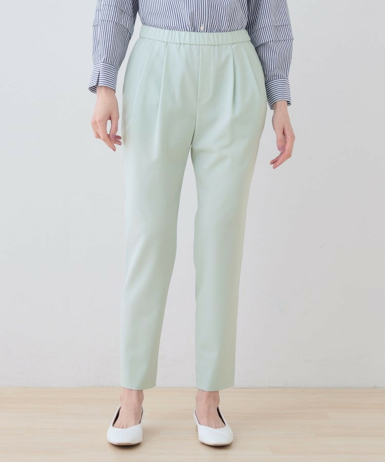 【洗える/ストレッチ】タックテーパードパンツ19