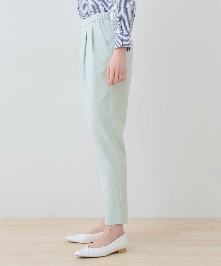 【洗える/ストレッチ】タックテーパードパンツ20