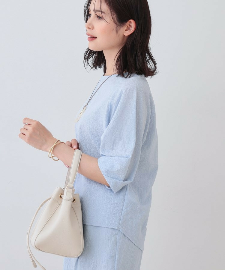 【SETUP可能/涼しい】タックスリーブブラウス15