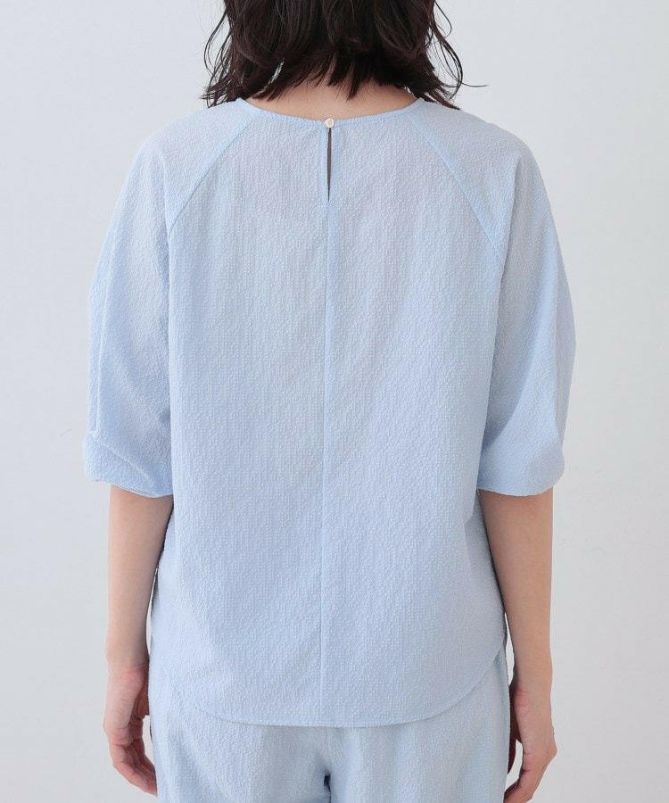 【SETUP可能/涼しい】タックスリーブブラウス21