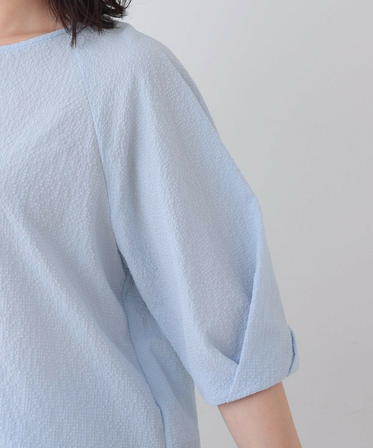 【SETUP可能/涼しい】タックスリーブブラウス24