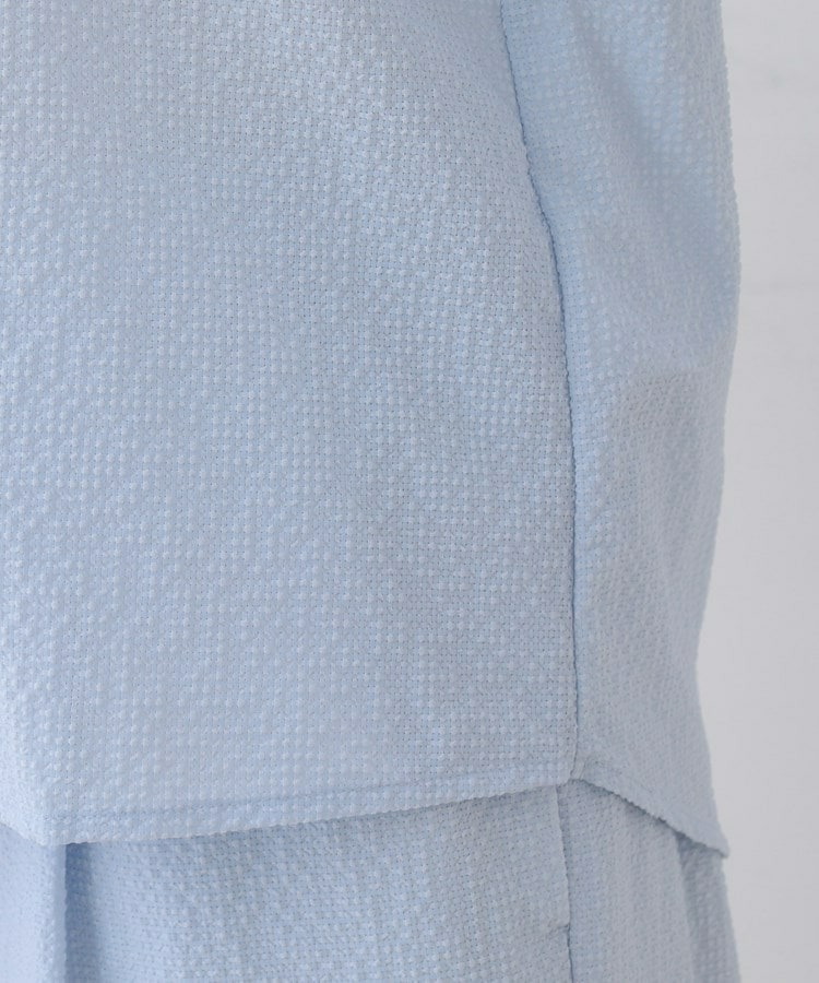 【SETUP可能/涼しい】タックスリーブブラウス25