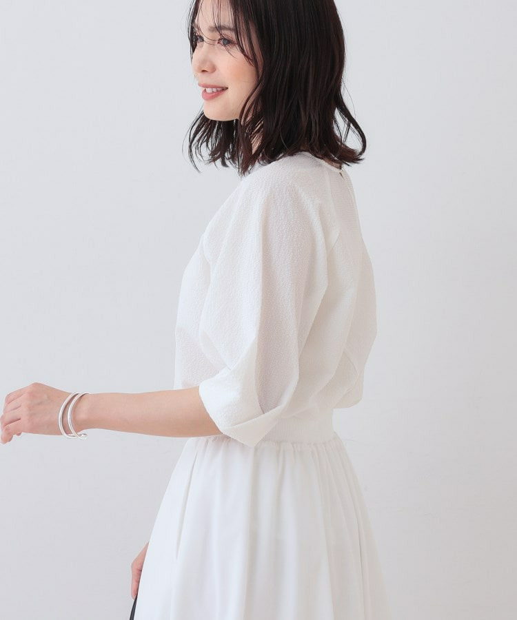 【SETUP可能/涼しい】タックスリーブブラウス3