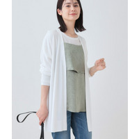 【洗える】大人ロングカーディガンニット