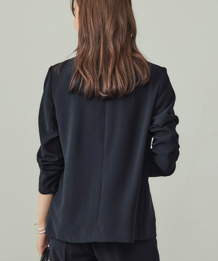 【洗える/UVケア】ノーカラー ナロージャケット12