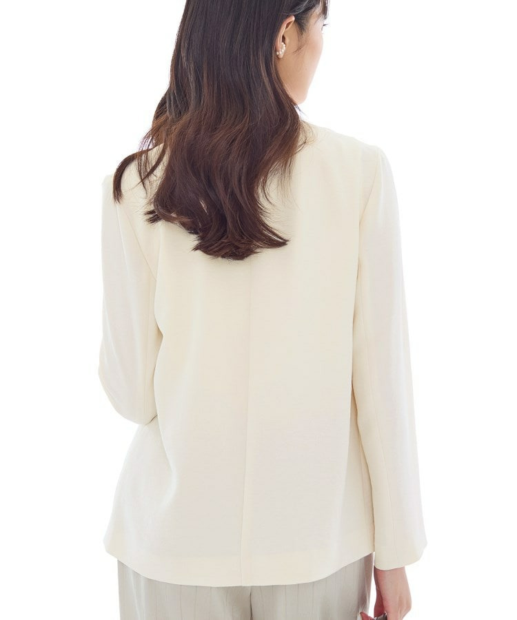 【洗える/UVケア】ノーカラー ナロージャケット8