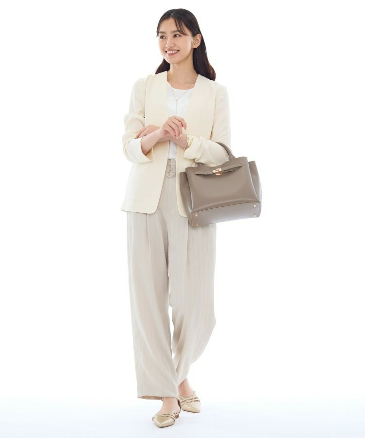 【洗える/UVケア】ノーカラー ナロージャケット9