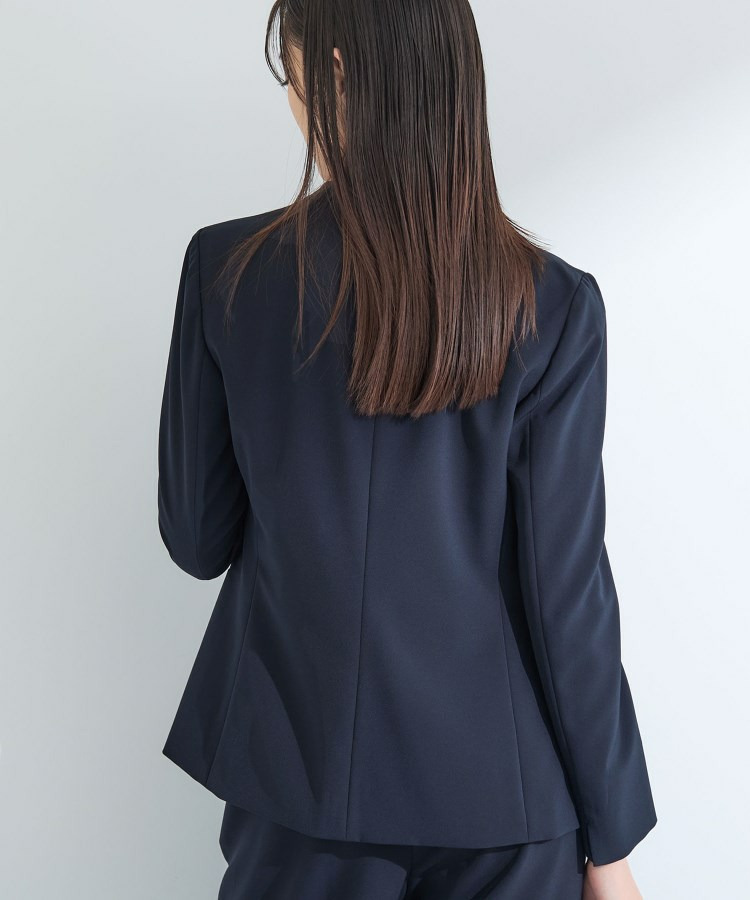 【洗える/UVケア】ストレッチノーカラージャケット12