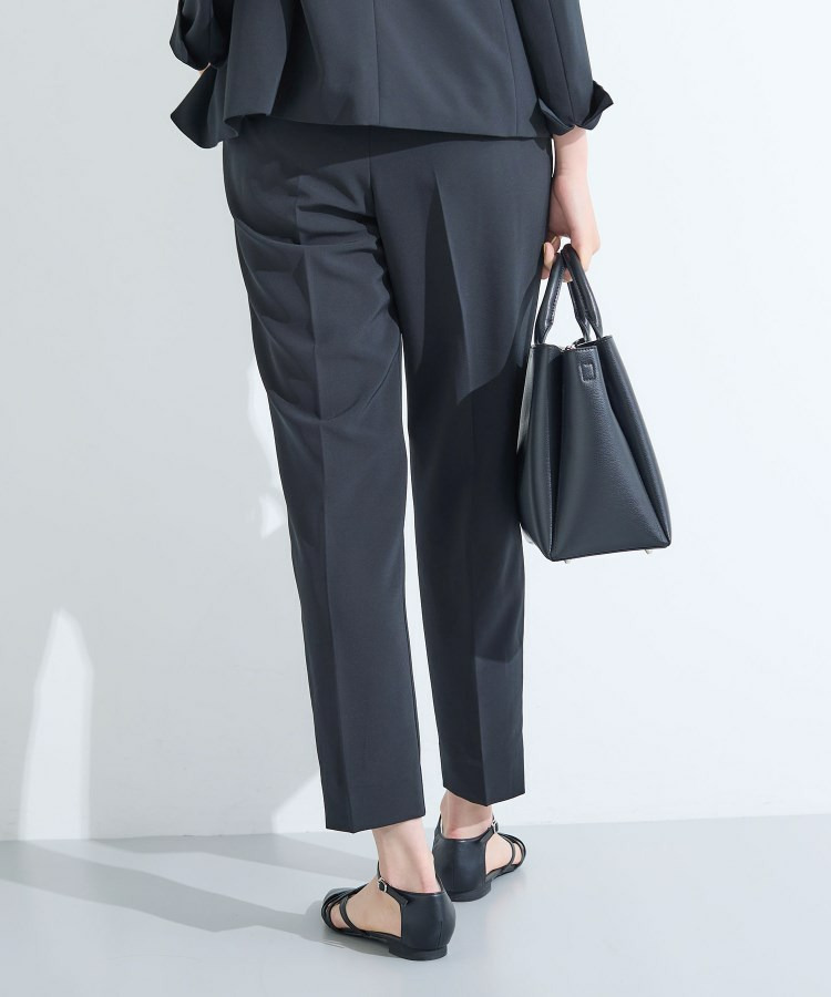 【洗える/UVケア】ストレッチ タックテーパードパンツ12