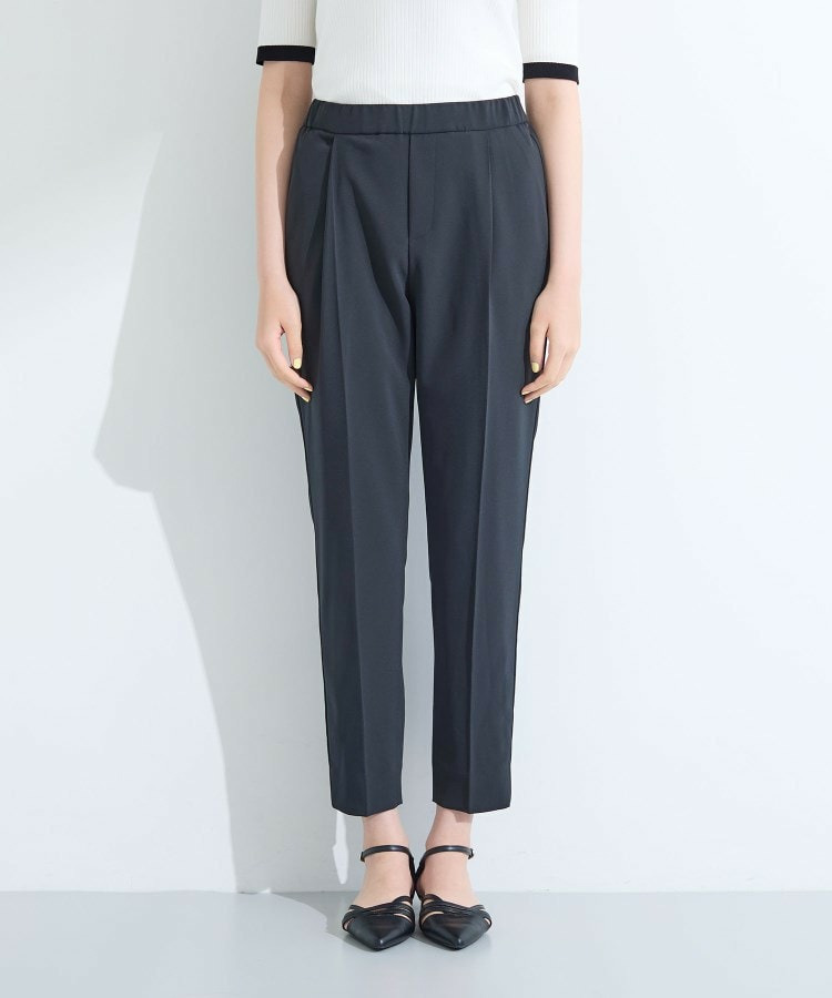 【洗える/UVケア】ストレッチ タックテーパードパンツ15