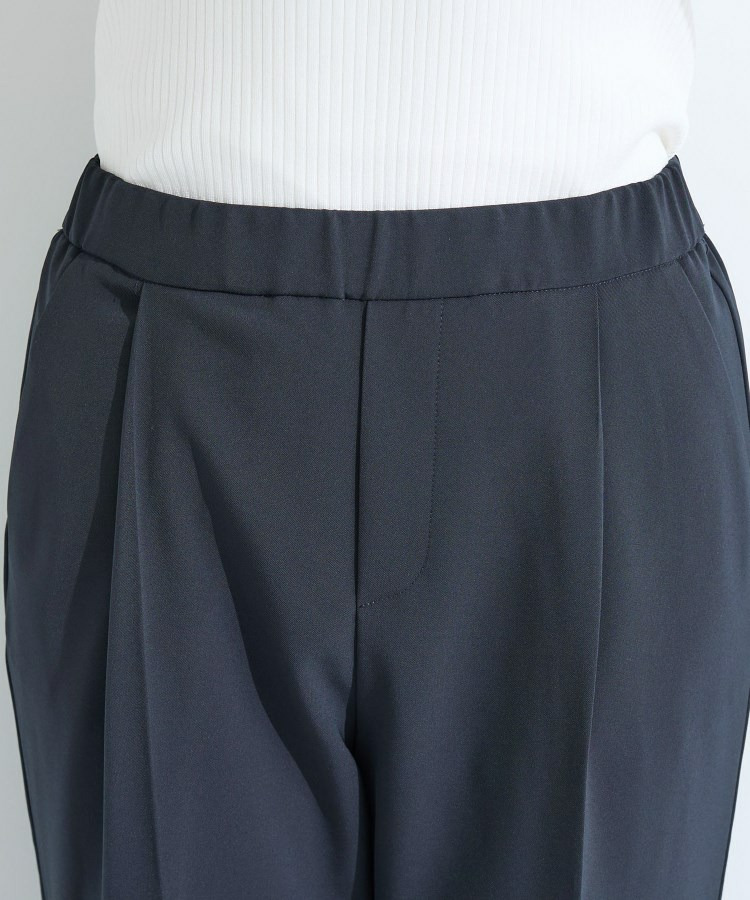 【洗える/UVケア】ストレッチ タックテーパードパンツ18