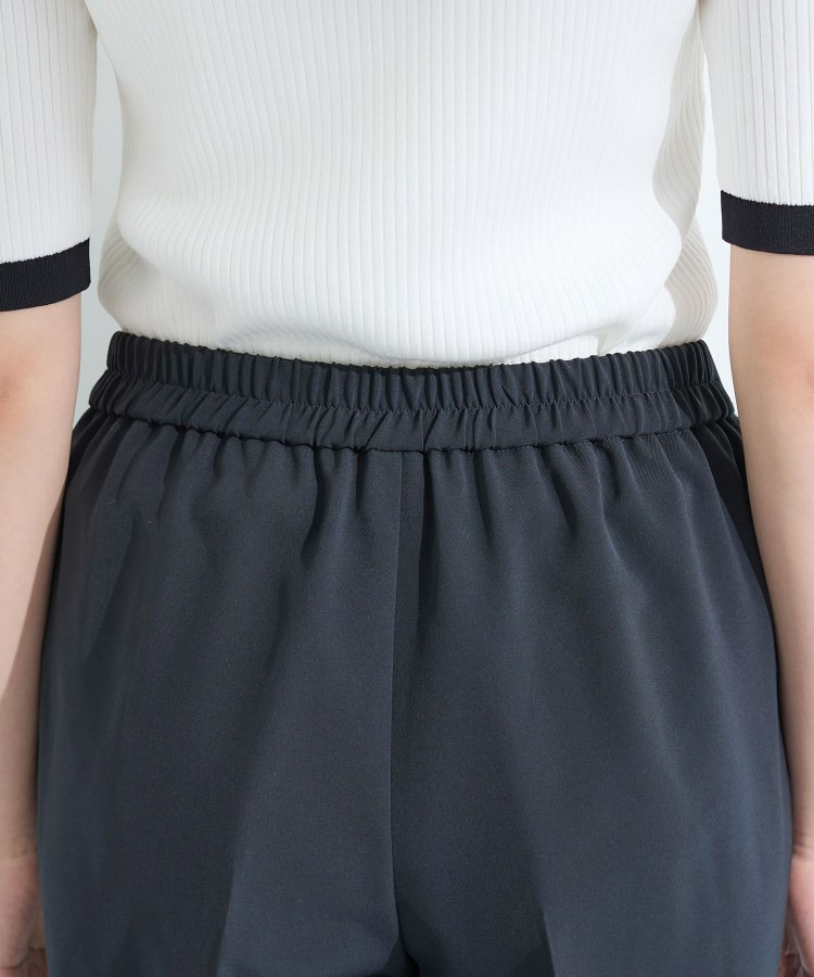 【洗える/UVケア】ストレッチ タックテーパードパンツ19