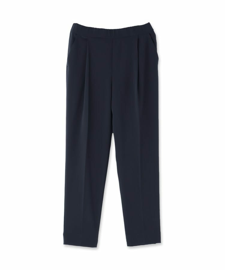 【洗える/UVケア】ストレッチ タックテーパードパンツ2