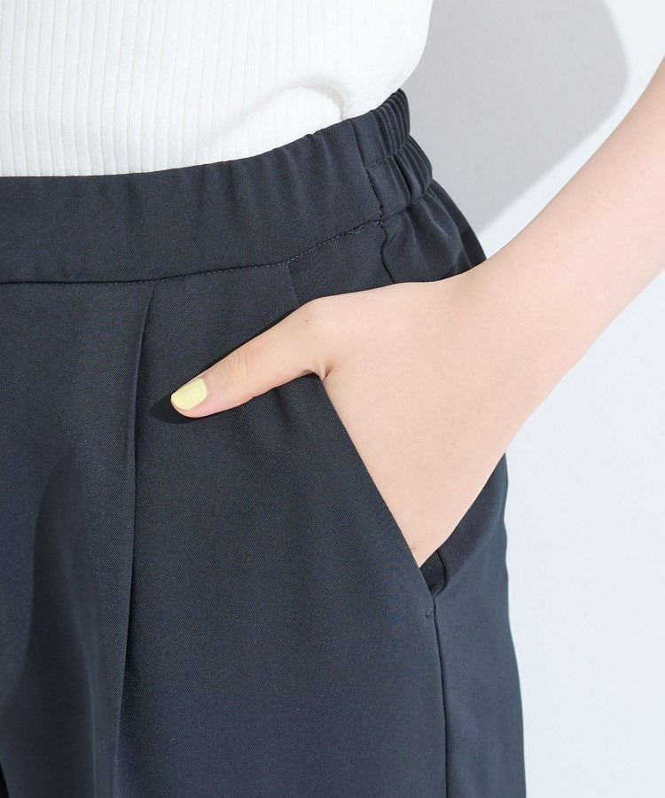 【洗える/UVケア】ストレッチ タックテーパードパンツ20