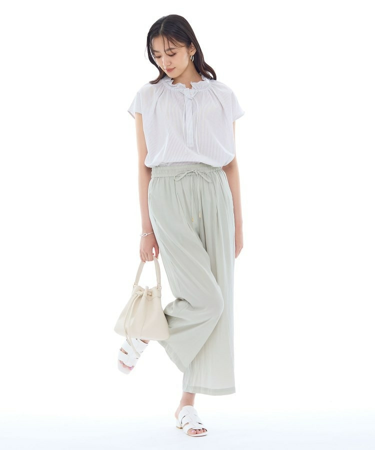 ギャザーワイドパンツ9