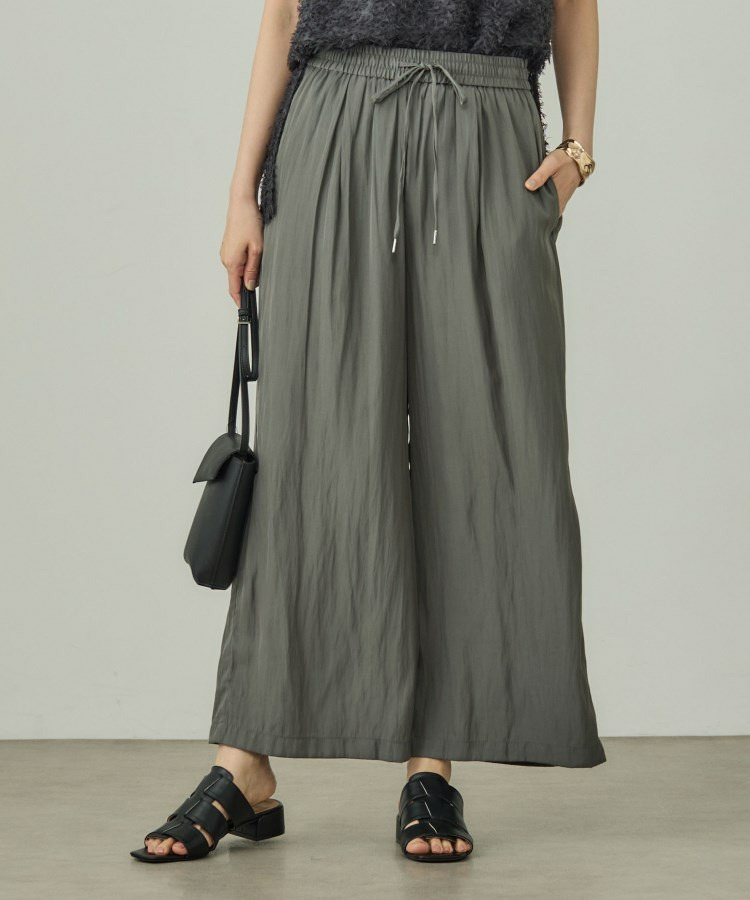ギャザーワイドパンツ1