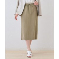 【シワになりにくい】コットンライクストレートスカート