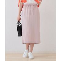 【シワになりにくい】コットンライクストレートスカート