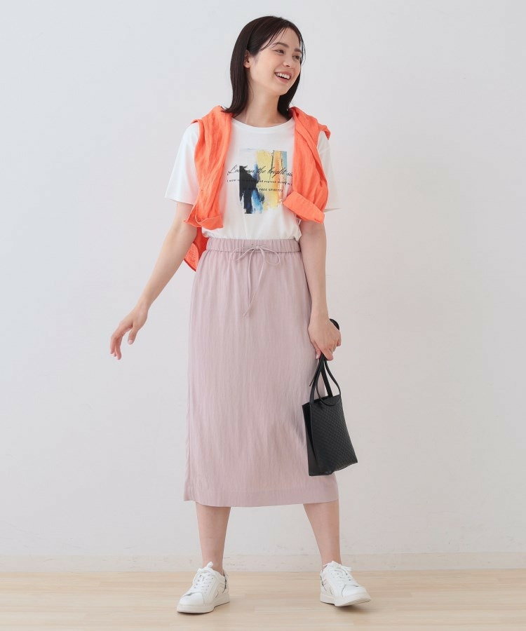 【シワになりにくい】コットンライクストレートスカート17