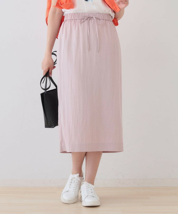 【シワになりにくい】コットンライクストレートスカート1