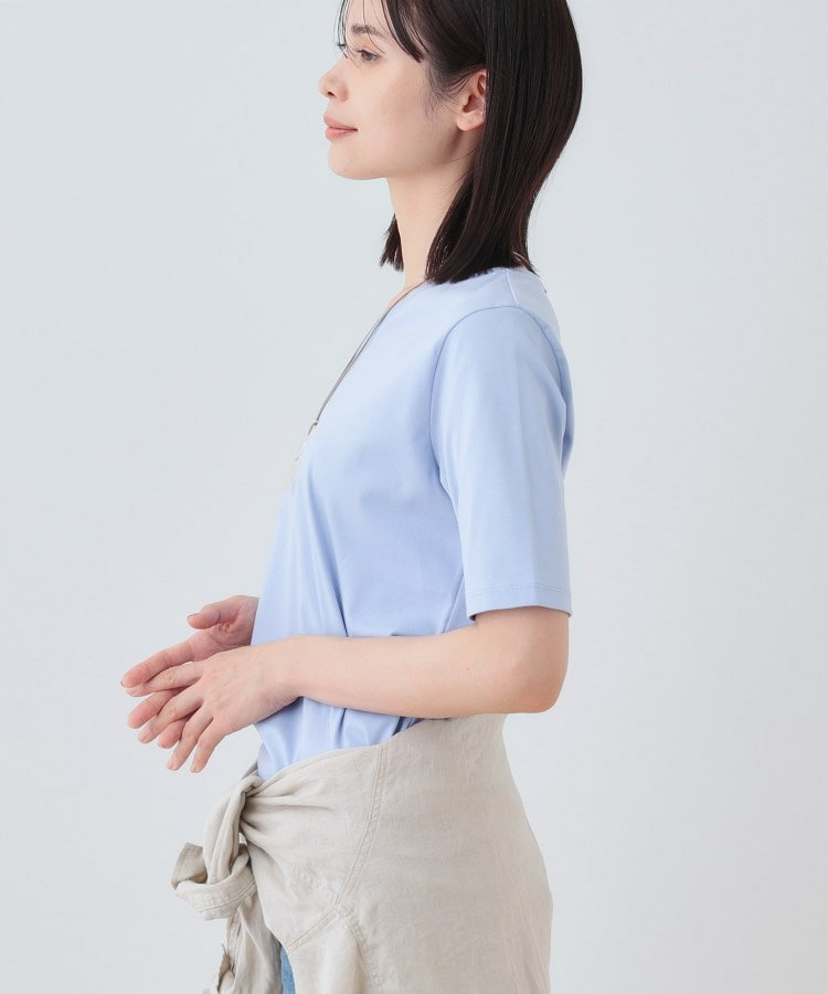 【洗える】シンプルVネックTシャツ11