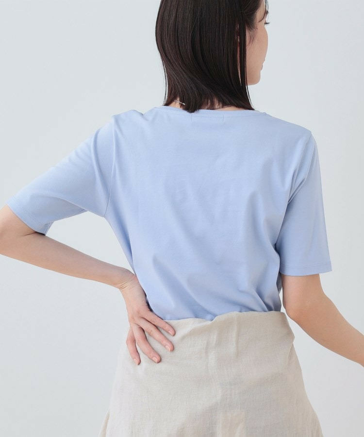 【洗える】シンプルVネックTシャツ12