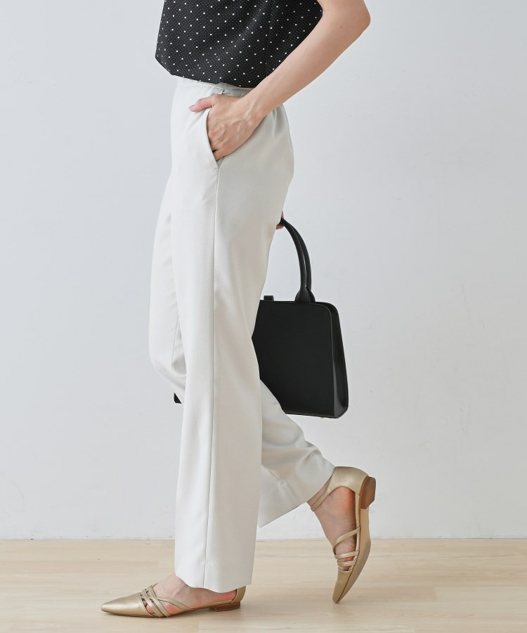 【きれいめ/ウエストゴム】ストレートラインパンツ3