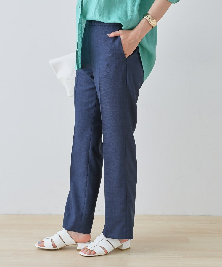 【きれいめ/ウエストゴム】ストレートラインパンツ7