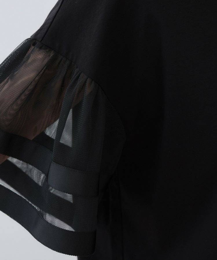 チュールスリーブカットソー10