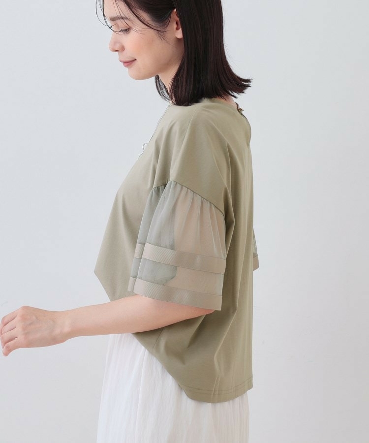チュールスリーブカットソー11