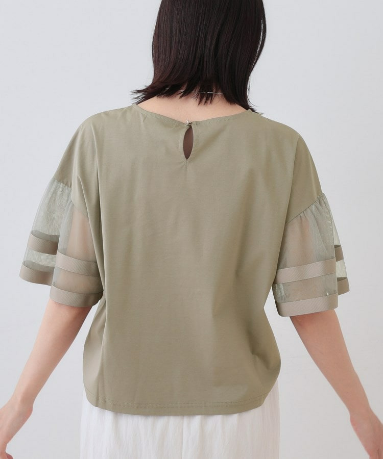 チュールスリーブカットソー12