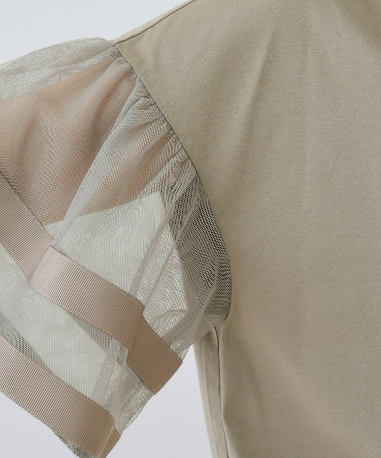 チュールスリーブカットソー14