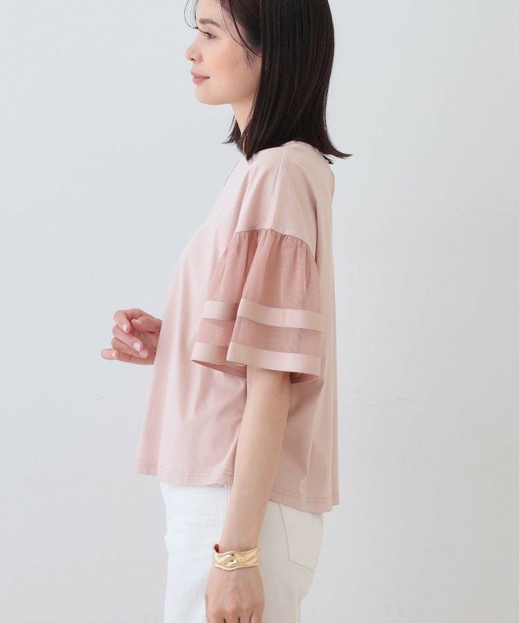 チュールスリーブカットソー15