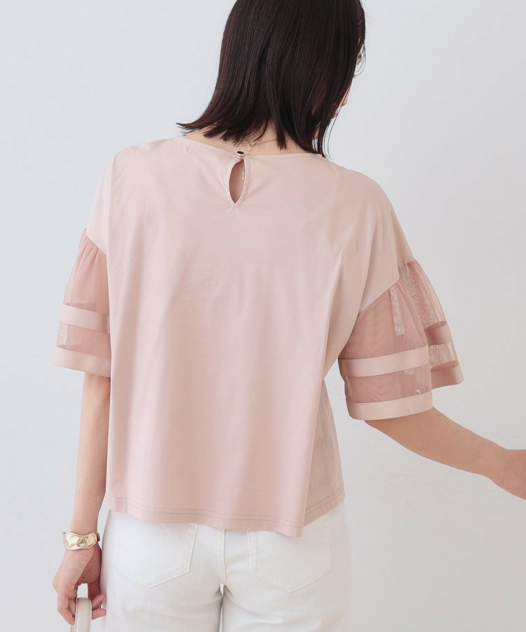 チュールスリーブカットソー16