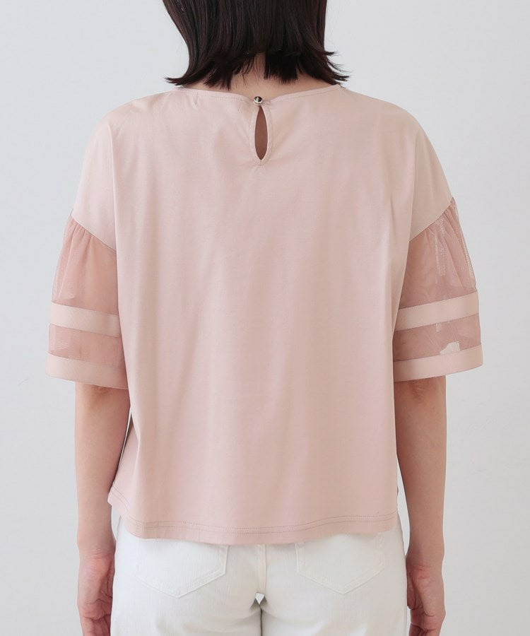 チュールスリーブカットソー21