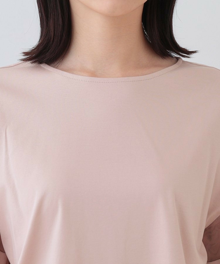 チュールスリーブカットソー22