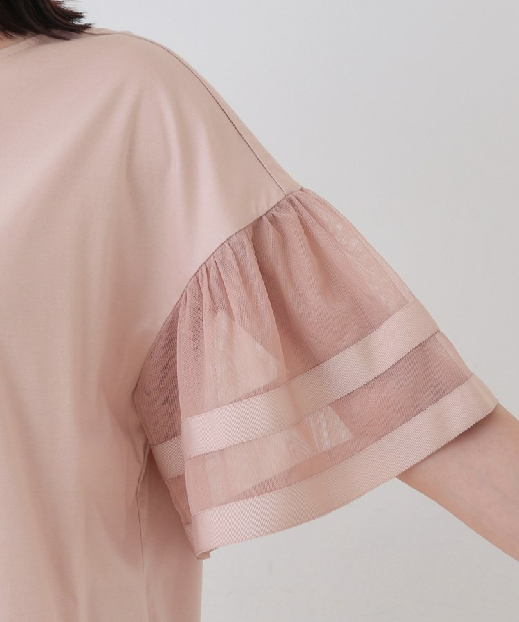 チュールスリーブカットソー24