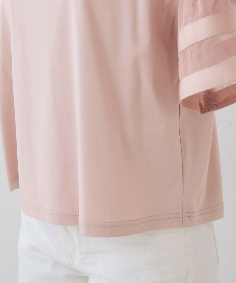 チュールスリーブカットソー25