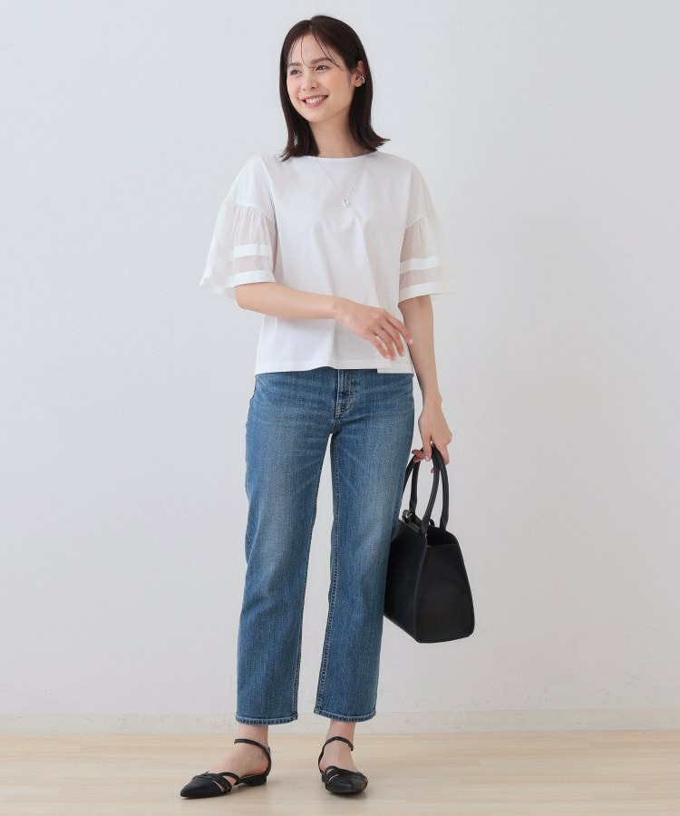 チュールスリーブカットソー5