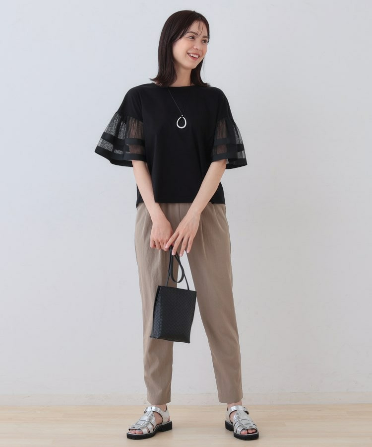 チュールスリーブカットソー9