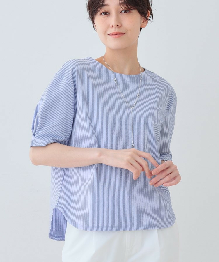 【洗える】サッカー素材カットソー1