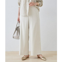 【通勤スーツ】ドライタッチワイドパンツ