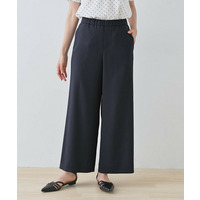 【通勤スーツ】ドライタッチワイドパンツ
