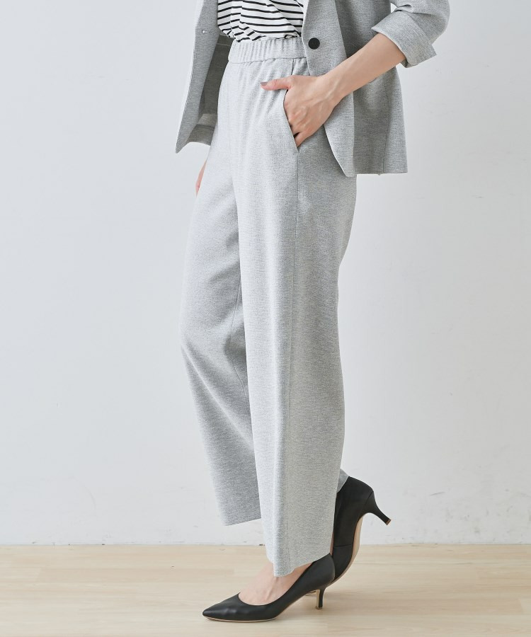 【通勤スーツ】ドライタッチワイドパンツ11